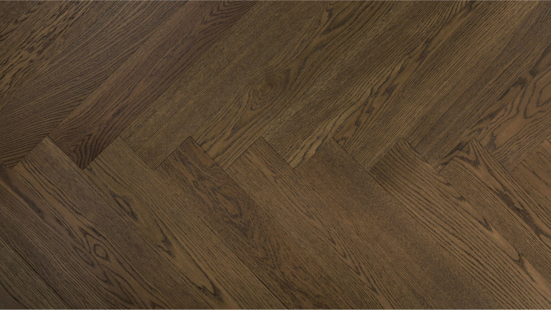 Desert Dune (Camel) American White Oak Herringbone 5″ engineered hardwood