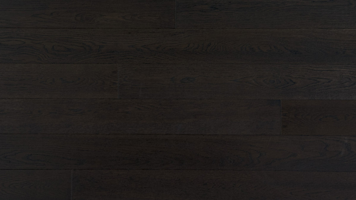 Cinder Wood (Black Brown) American White Oak 6″ engineered hardwood