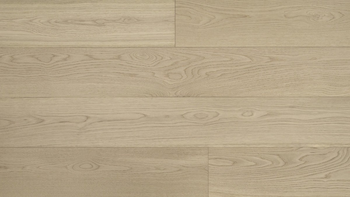Almond Cream (Macaroon) American White Oak 9″ engineered hardwood
