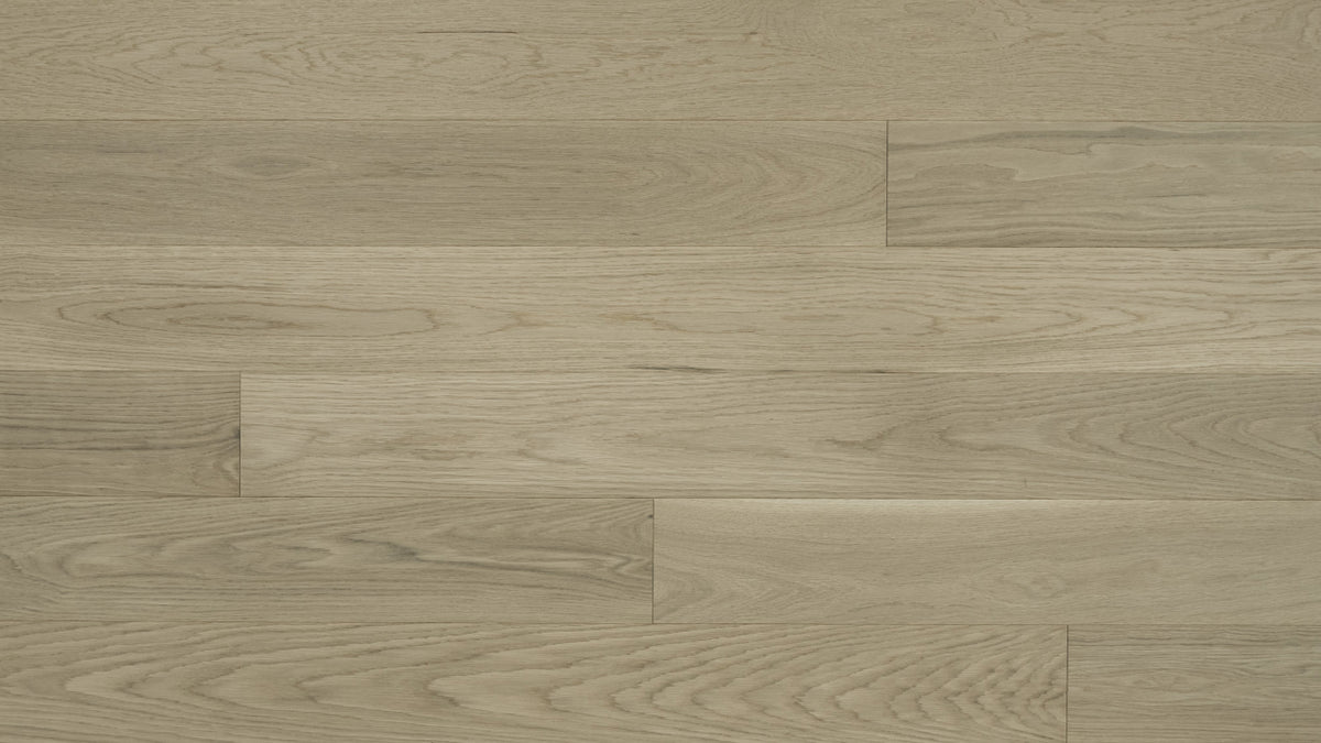 Almond Cream (Macaroon) American White Oak Click 5 2/5″ engineered hardwood